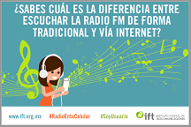 Imagen decorativa infografía Diferencia entre escuchar la radio FM de forma tradicional y vía Internet