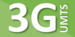 Icono decorativo de la tecnología 3G UMTS