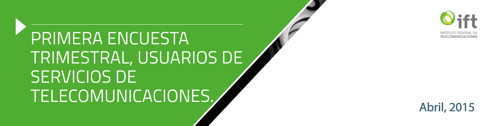 Portada del Primer Informe en Materia de Accesibilidad a Servicios de Telecomunicaciones para Personas con Discapacidad