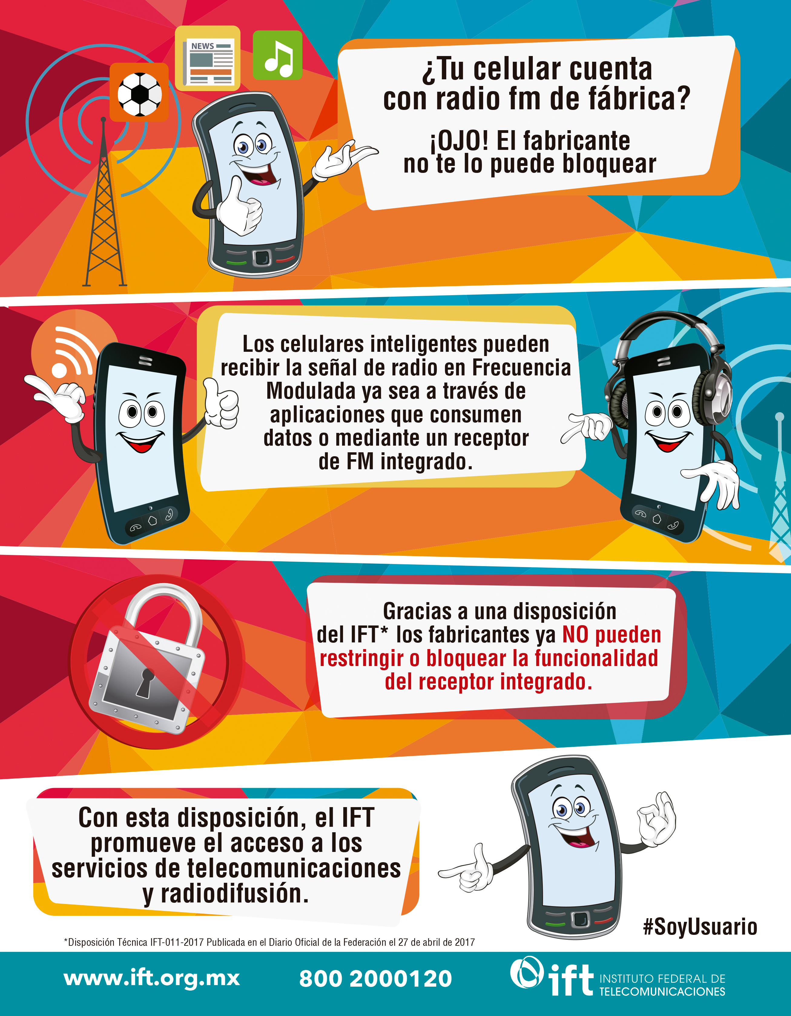 Infografia ¿Tu celular cuenta con radio fm de fábrica? ¡ojo! el fabricante no te lo puede bloquear