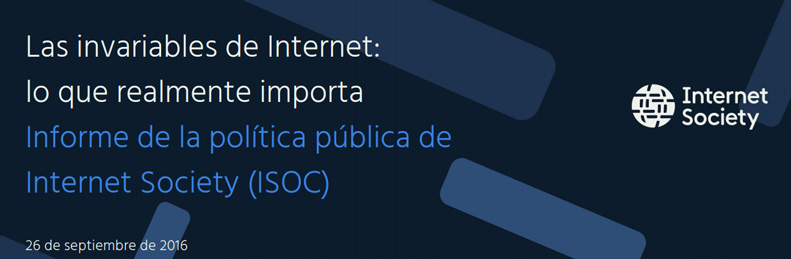 Encabezado a Informe de políticas: Las invariables de Internet