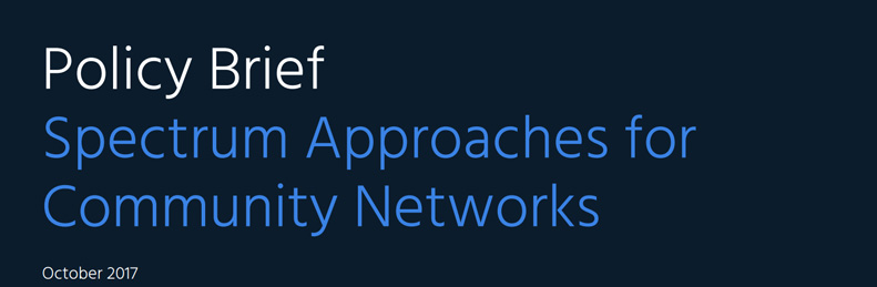 Encabezado Informe de políticas: Enfoques sobre el espectro para las redes comunitarias