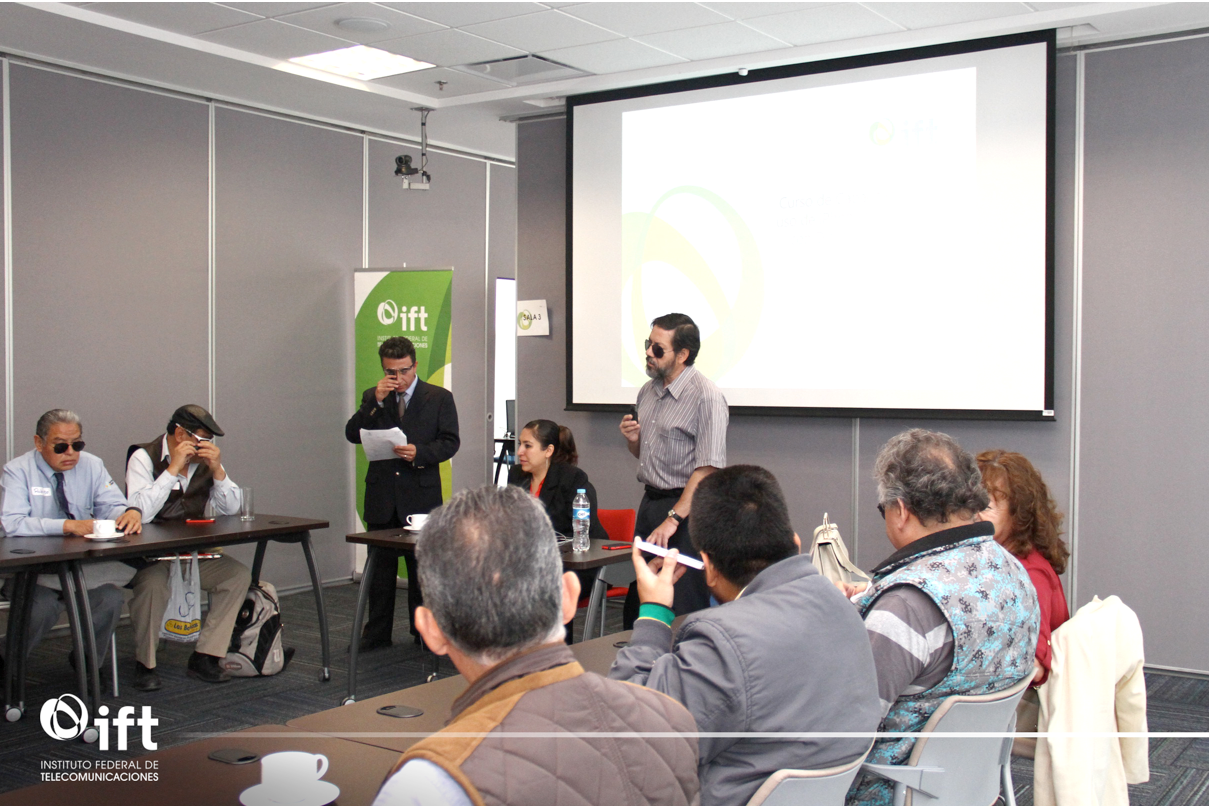 Curso de capacitación discapacidad visual